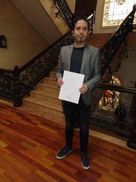 Andrés Chueca, ganador del concurso de guiones de las Bodas de Isabel: “En un guion teatral todas las frases que se dicen son claves para la acción final”
