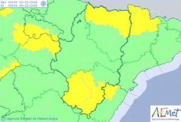 Las zonas de Albarracín y Jiloca y Gúdar y Maestrazgo, en alerta amarilla por nevadas el jueves y el viernes
