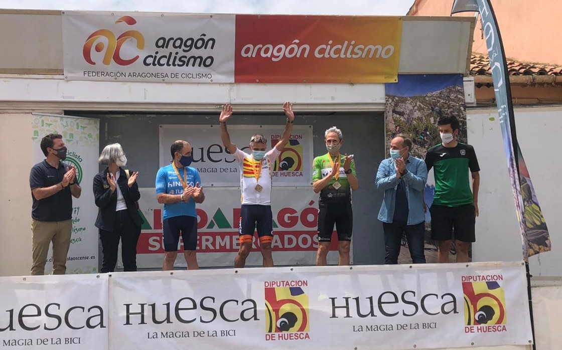 Juan Lanzuela y Germán Castel suben al podio en el Campeonato de Aragón de Contrarreloj