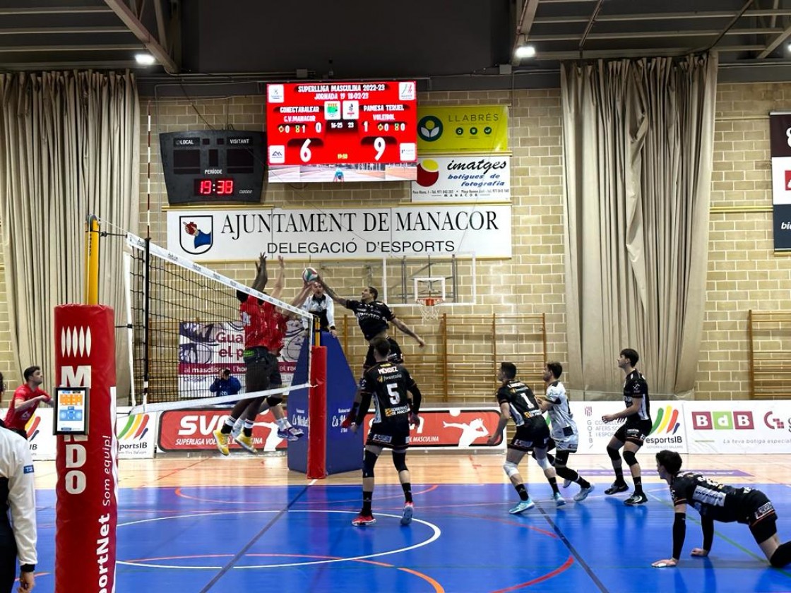 Victoria aplastante del Pamesa  Teruel Voleibol en su visita a Manacor (0-3)