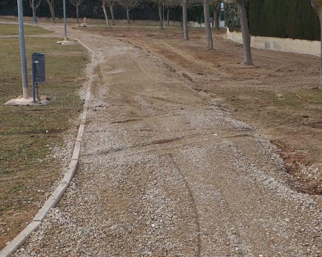 Mejorados los caminos del parque del barrio de San José de Alcañiz