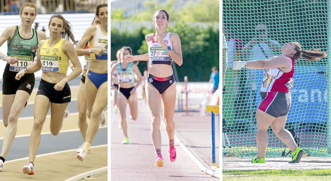 Érika Torner, Elena Martín y Elena Sanz: el tridente de Teruel para el Campeonato de España de Atletismo