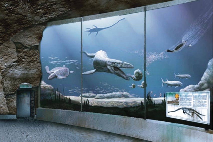 El Mar Jurásico de Dinópolis empleará tecnología 2.5D para lograr una inmersión tridimensional