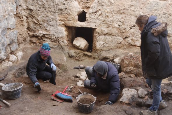Las excavaciones de la Fundación San Roque de Calamocha en el martinete de cobre hacen aflorar numerosos restos arqueológicos