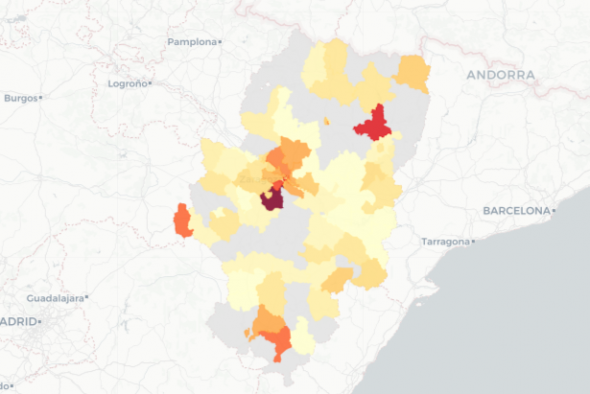 La provincia de Teruel notifica 58 casos de covid, 7 menos que hace una semana y 10 menos que el día anterior