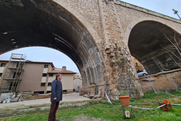 El Ayuntamiento de Teruel realizará una actuación integral en el Puente Nuevo tras detectar desprendimientos