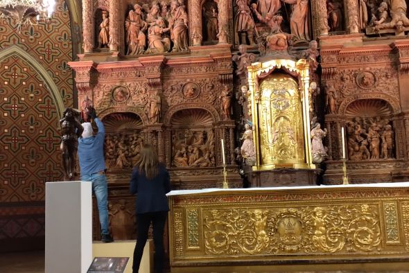 San Sebastián vuelve al retablo renacentista de San Pedro tras décadas desaparecido