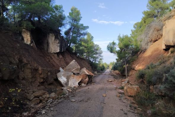El Matarraña recomienda no circular por algunas zonas de la vía verde Val de Zafán por peligro de desprendimientos