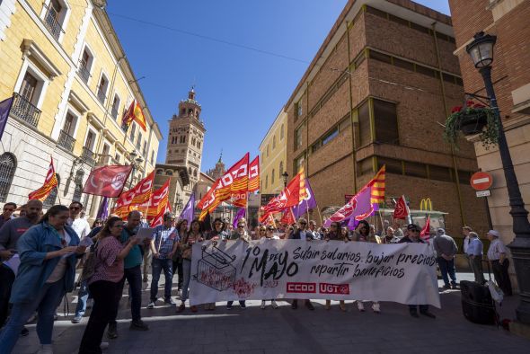 Los trabajadores de Teruel exigen el 1º de Mayo el reparto de beneficios si aumentan las ayudas al funcionamiento a las empresas