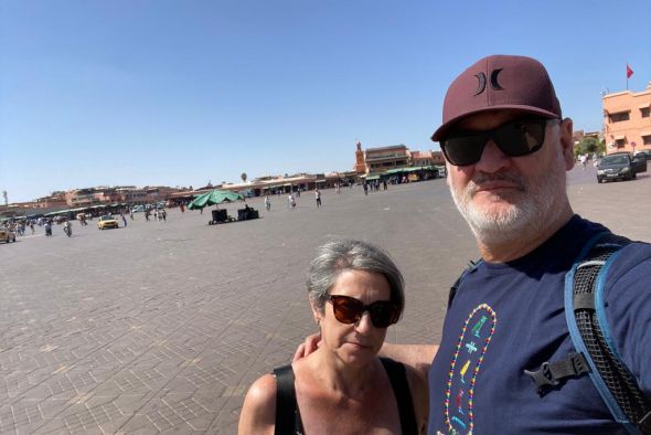Una pareja turolense vive el terremoto de Marruecos en Marrakech: El suelo bajo los pies empezó a temblar y a resquebrajarse las baldosas