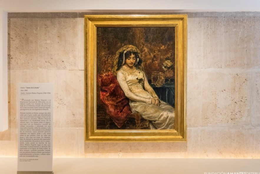 El cuadro 'Antes de la Boda' de Muñoz Degrain cedido por el Museo del Prado podrá verse en el Mausoleo de los Amantes hasta el 30 de octubre
