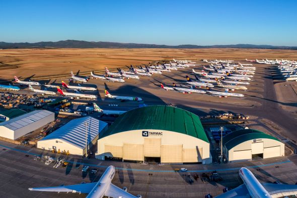 La ampliación del Aeropuerto de Teruel toma forma con 70 nuevas plazas de estacionamiento