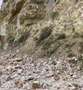Oliete urge la estabilización de su temida rocha tras nuevos desprendimientos
