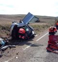 Un herido en accidente de tráfico en la A-1509 cerca de la localidad de Bueña