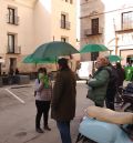Paraguas verdes simbolizan árboles para el Centro Histórico de Teruel