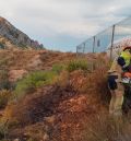 Bomberos de la Diputación de Teruel extinguen un incendio que amenazaba un depósito de gas en Castellote