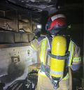 Bomberos del Parque de Montalbán extinguen un incendio en una vivienda de Utrillas sin que haya daños personales