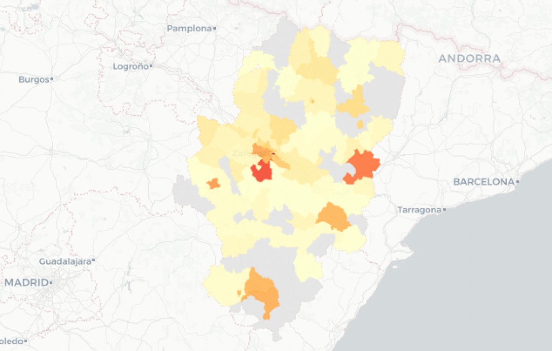 La provincia de Teruel notifica 74 contagios, 34 en la capital y 17 en Alcañiz