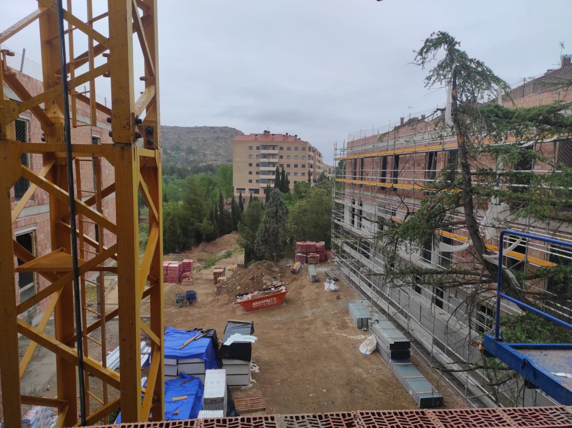La residencia de mayores que se está construyendo en Alcañiz tiene previsto abrir las puertas a principios de 2025