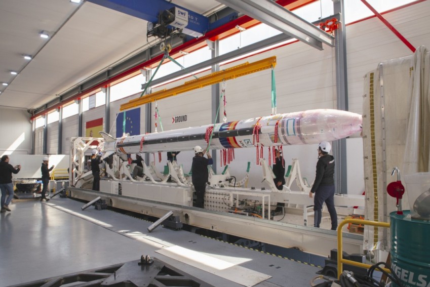 El cohete Miura 1 de PLD Space, que se ensaya en Teruel, se traslada a Huelva y se prepara para su primer lanzamiento