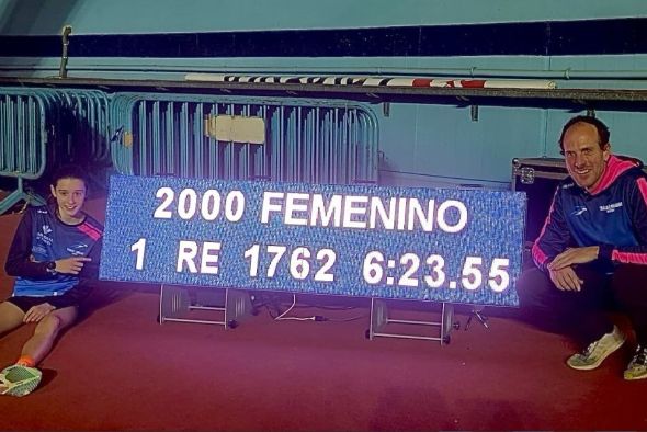 Carlota Gasión, récord de España de 2.000 metros en su categoría