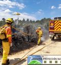 Arde media hectárea en La Codoñera por una quema de olivar