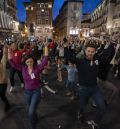 Teruel retoma el ‘flashmob’ solidario y jotero a favor de los niños oncológicos