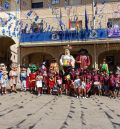 La comparsa de gigantes de La Puebla de Híjar celebra su X aniversario llena de vida