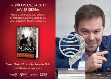 Las invitaciones para la presentación del último libro de Javier Sierra, a partir del lunes en el Ayuntamiento de Teruel