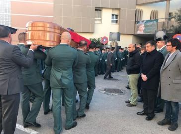 Último adiós al guardia civil gaditano asesinado en Andorra el jueves