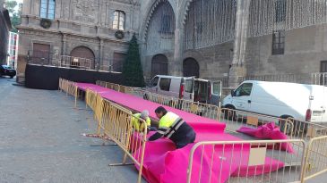 Alcañiz prepara una larga alfombra roja para recibir a los Reyes