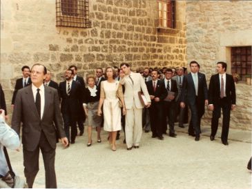 Hemeroteca: 1982, cuando se premió la belleza de Mirambel con el galardón de Europa Nostra y la Reina Sofía visitó el pueblo