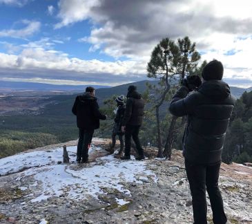 Amada Tierra, de Aragón TV, graba el paisaje de Albarracín y Maestrazgo