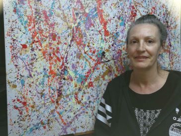 Marisa Pérez, pintora: “Nunca había oído hablar del Action Painting, yo
lo llamaba echar pintura”