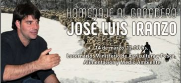 COAG rendirá un homenaje al ganadero y pastor José Luis Iranzo en la sede del Ministerio de Agricultura el 14 de marzo