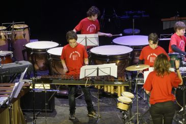 La variedad sonora de la percusión se muestra en el Teatro Marín de Teruel