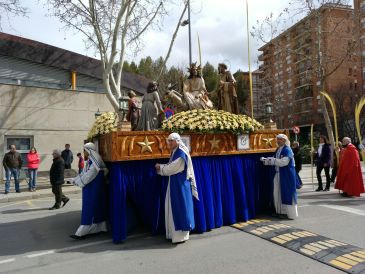 Primeras procesiones de la Semana Santa de Teruel por el Domingo de Ramos