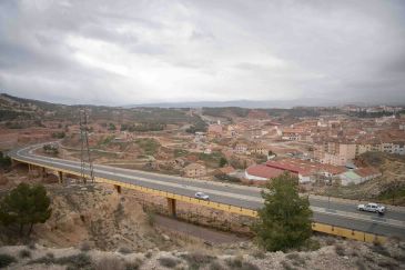 La vía perimetral de Teruel, una infraestructura todavía poco utilizada que se prepara para el futuro