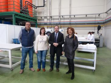 El presidente de la DPT visita los CEE de la Fundación Térvalis en Teruel