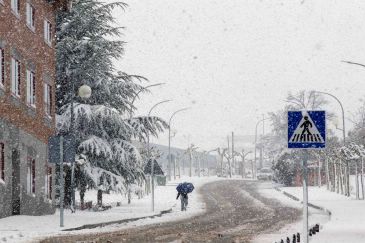 El temporal de nieve deja sin suministro eléctrico a 1.700 clientes de Monreal del Campo