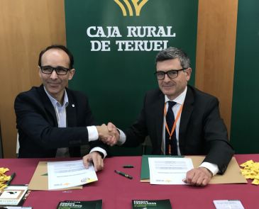 La asociación de Tiendas Virtuales de Aragón firma un convenio con Caja Rural de Teruel