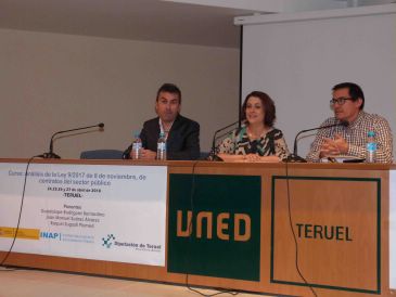 Teruel, sede del primer curso del Instituto Nacional de Administraciones Públicas sobre la nueva ley de contratos