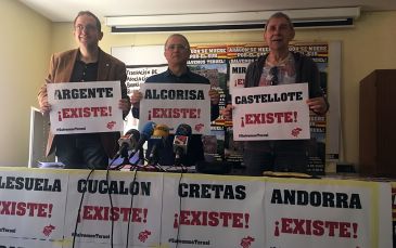 Teruel existe presenta en Zaragoza la manifestación del 6 de mayo y alerta sobre la alarmante situación de la provincia