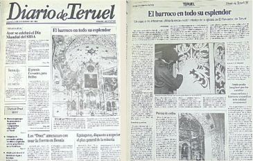 Hemeroteca: el rescate de la luz y la grandeza de la iglesia barroca más importante de Teruel