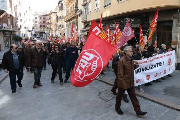 CCOO y UGT pedirán de nuevo este miércoles en Teruel y Andorra pensiones dignas