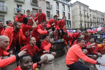 La hazaña del ascenso a Segunda B abre un nuevo tiempo en el CD Teruel, que pone un broche de oro a su 75 aniversario