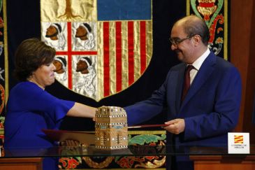 La vicepresidenta del Gobierno de España y el presidente de Aragón firman hoy en el Pico del Buitre el Fondo de Inversiones de Teruel de 2018