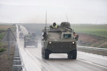 La Brigada Logística del Ejército de Tierra utiliza el Aeropuerto de Teruel como campo de adiestramiento