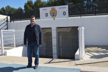 Las obras de los vestuarios del campo de fútbol de Alcañiz encaran su tramo final