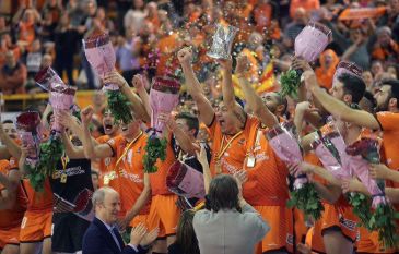 Carlos Ranera, presidente del CV Teruel, tras lograr el apoyo de Caja Rural para jugar la Champions: